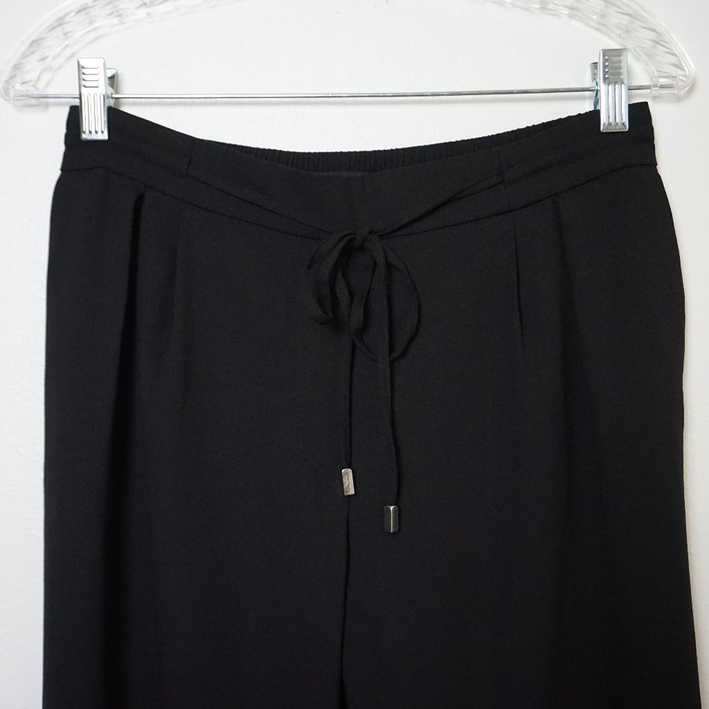 Black Zara Basic Drawstring Pants